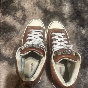 Converse Men's Brown and White Sneakers